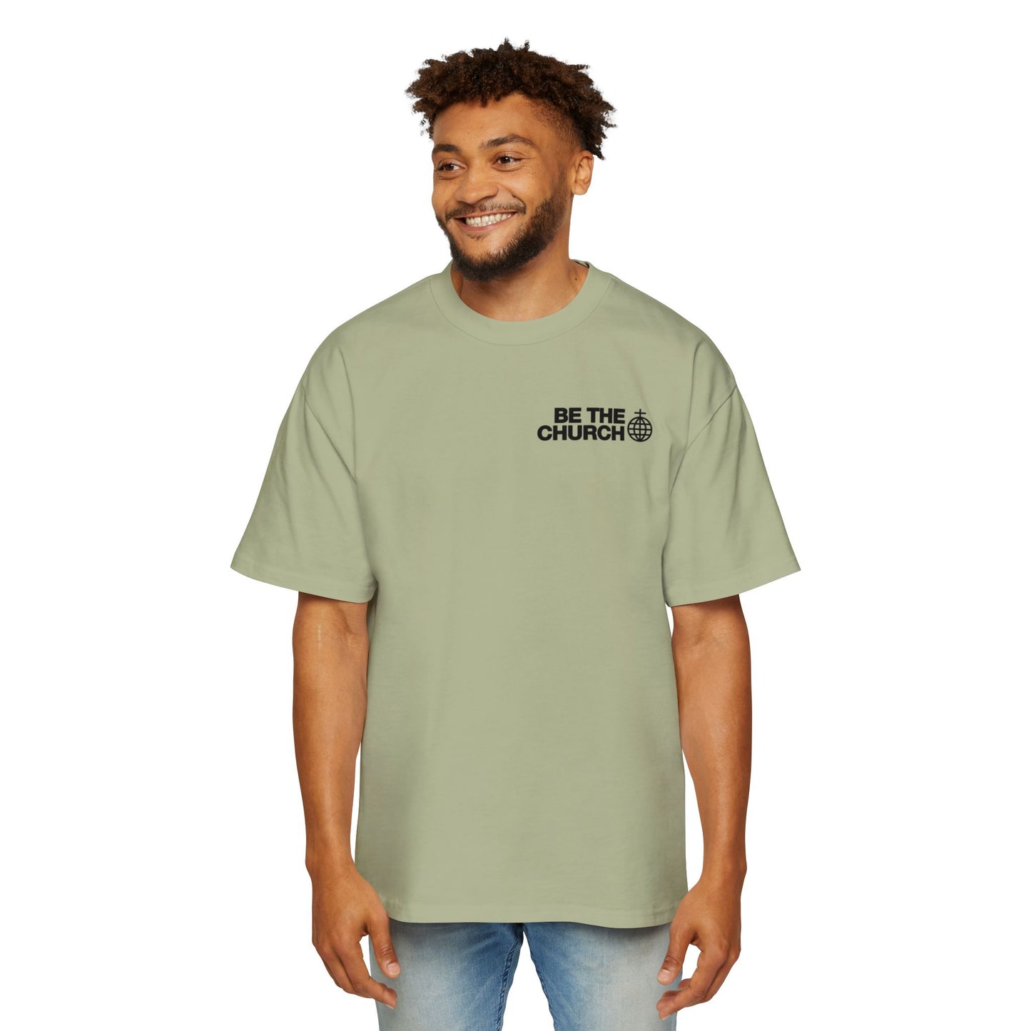 Be The Church - Men's Heavy Oversized Tee